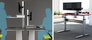 Sit Stand Desktop Converter vs. Complete Standing Desk