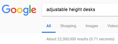 Google-adjustable-height-desk-results