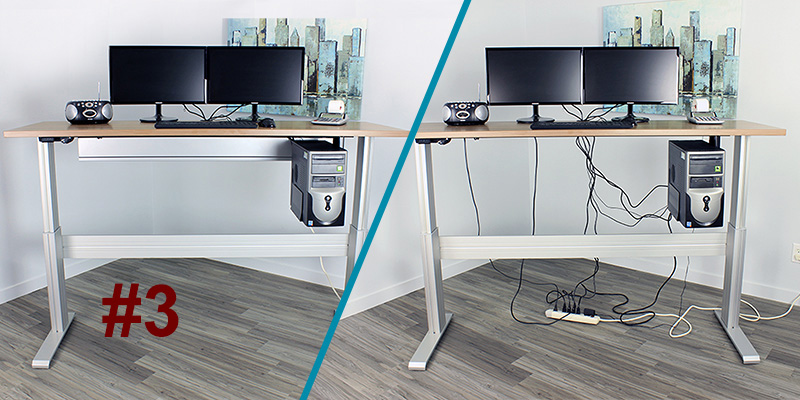 Box Cable Management Stand Up Desk Accessories