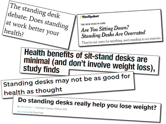 Standing Desk Backlash Headlines