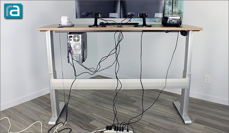 Mess Computer Table Setup Top 5 Cable Management Solutions for Your Desk