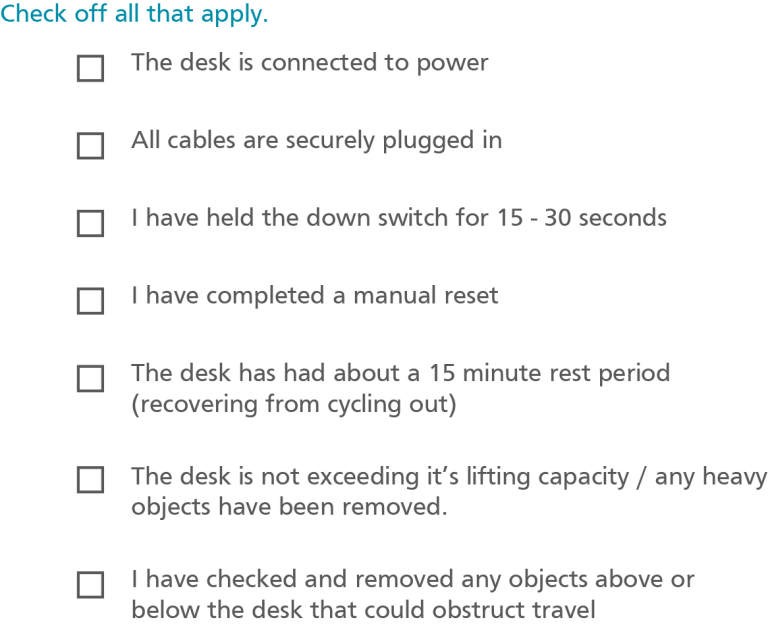 12 reasons your standing desk is stuck & how to fix it