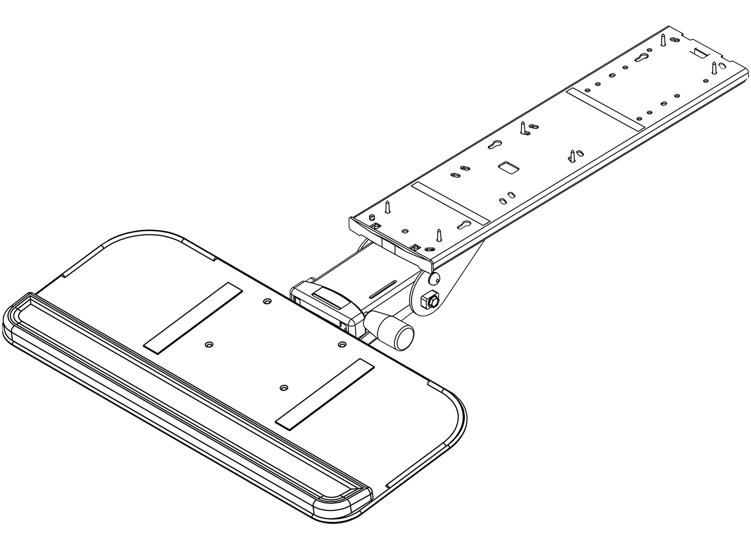 245E Keyboard Tray with FastAction Precision Arm
