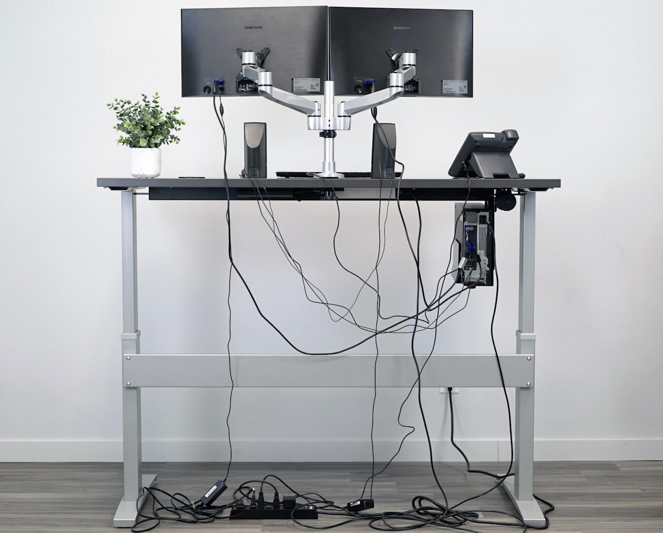 Cable Closet Wire Management Box Desk Mounted