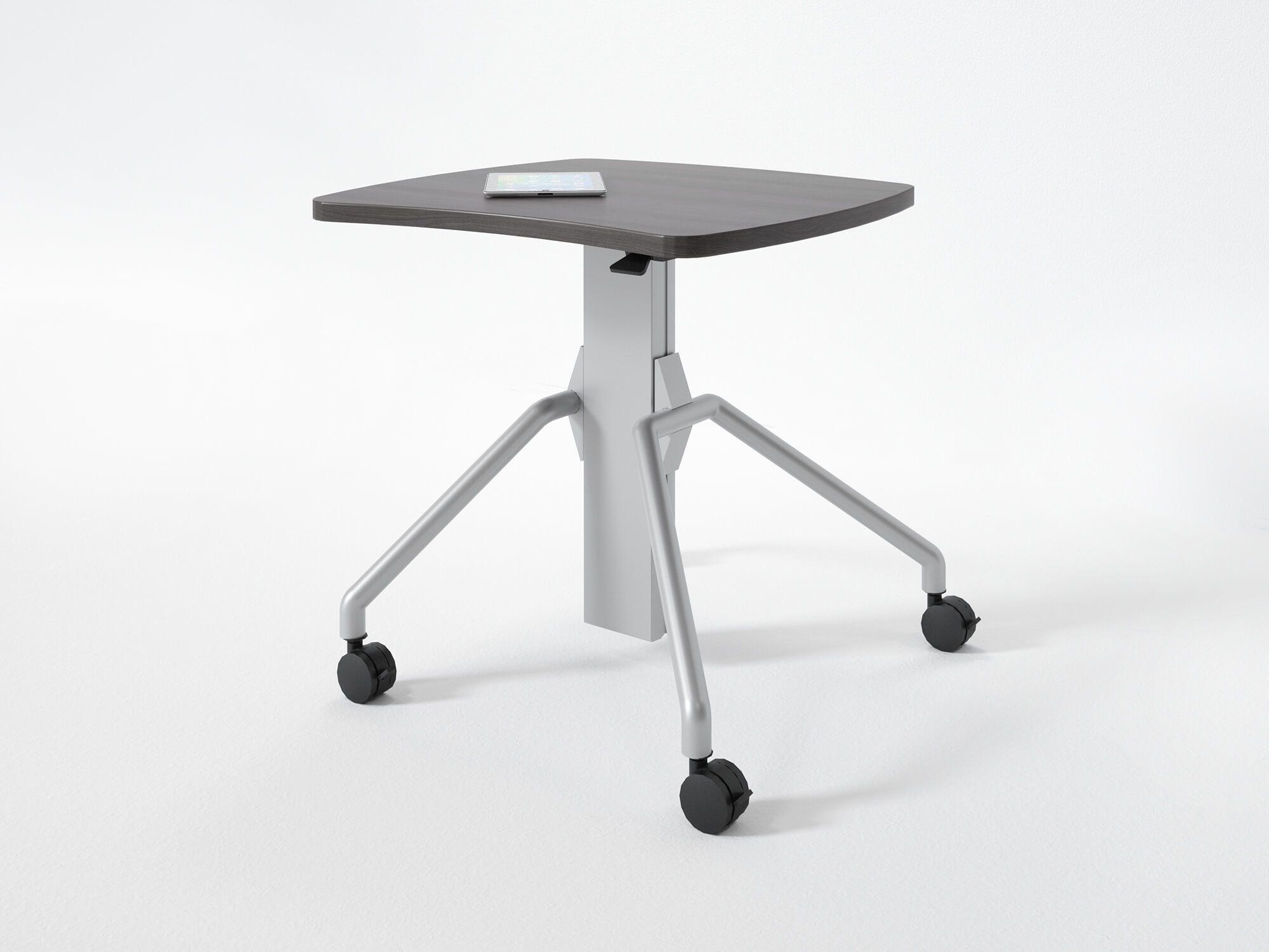 Arriba gas height adjustable mobile table