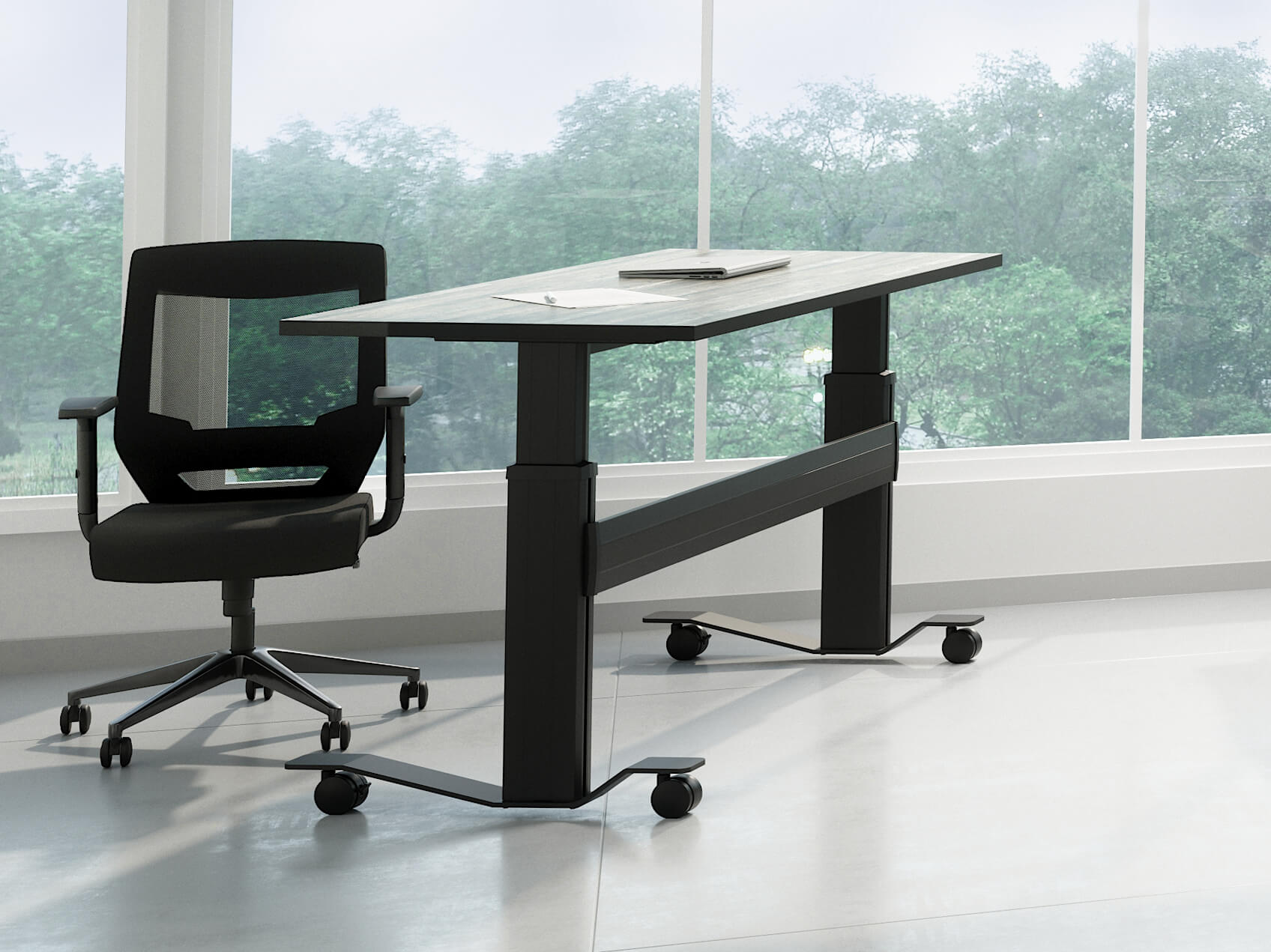 Levante counterbalance sit stand desk