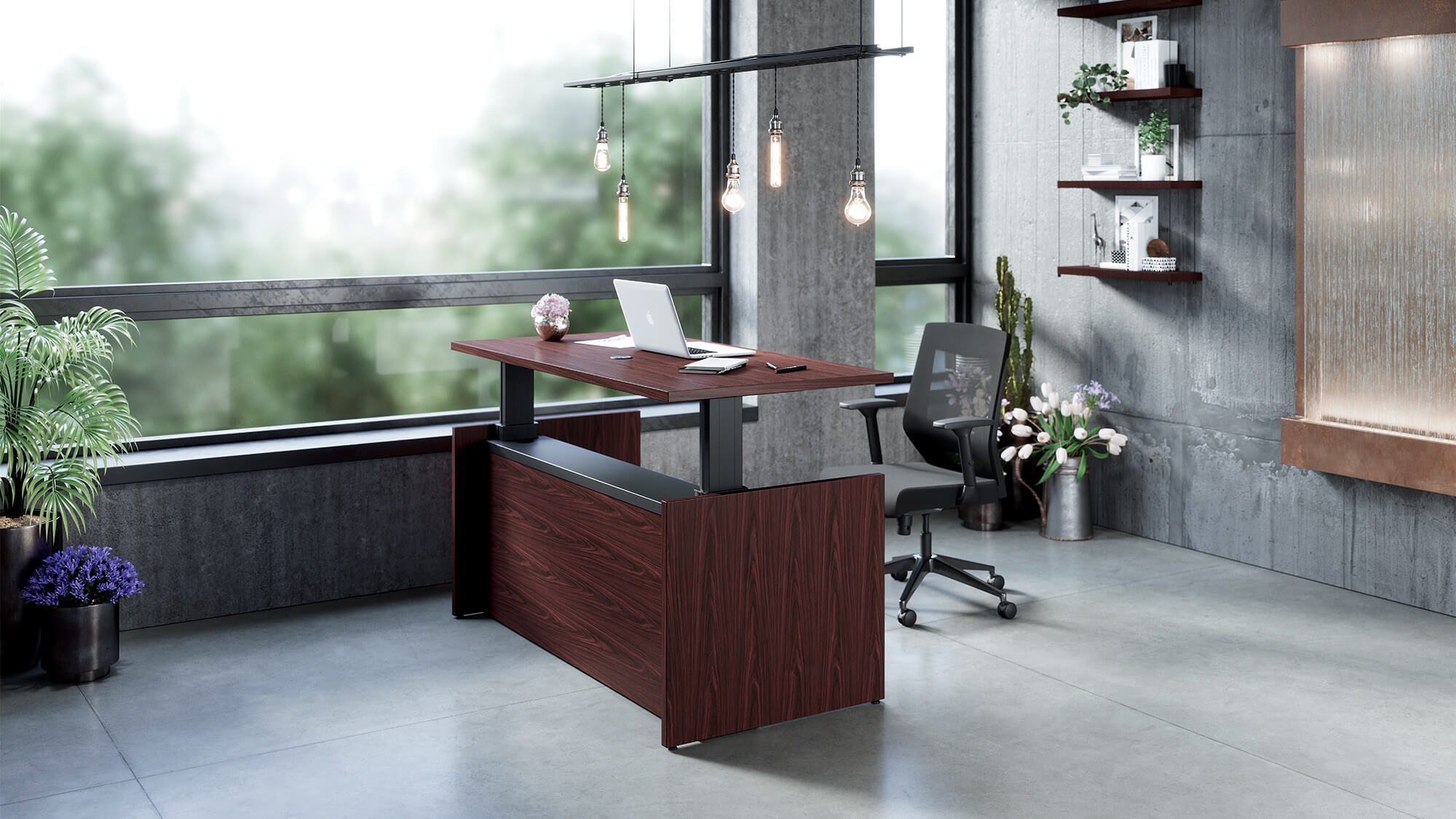 Presidente Executive electric sit stand desk modern private office