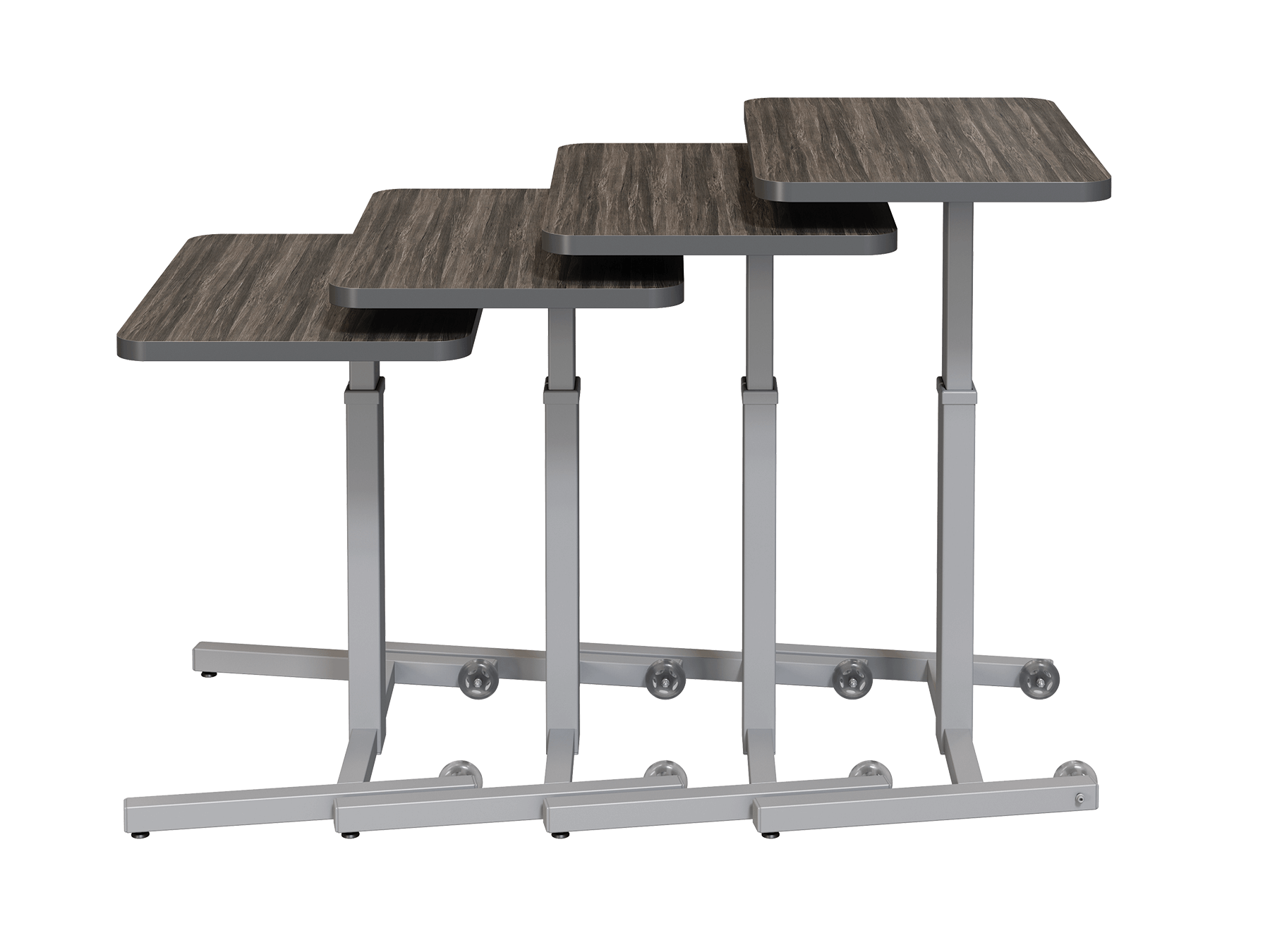 SkateDesk nested height adjustable student desk and podium