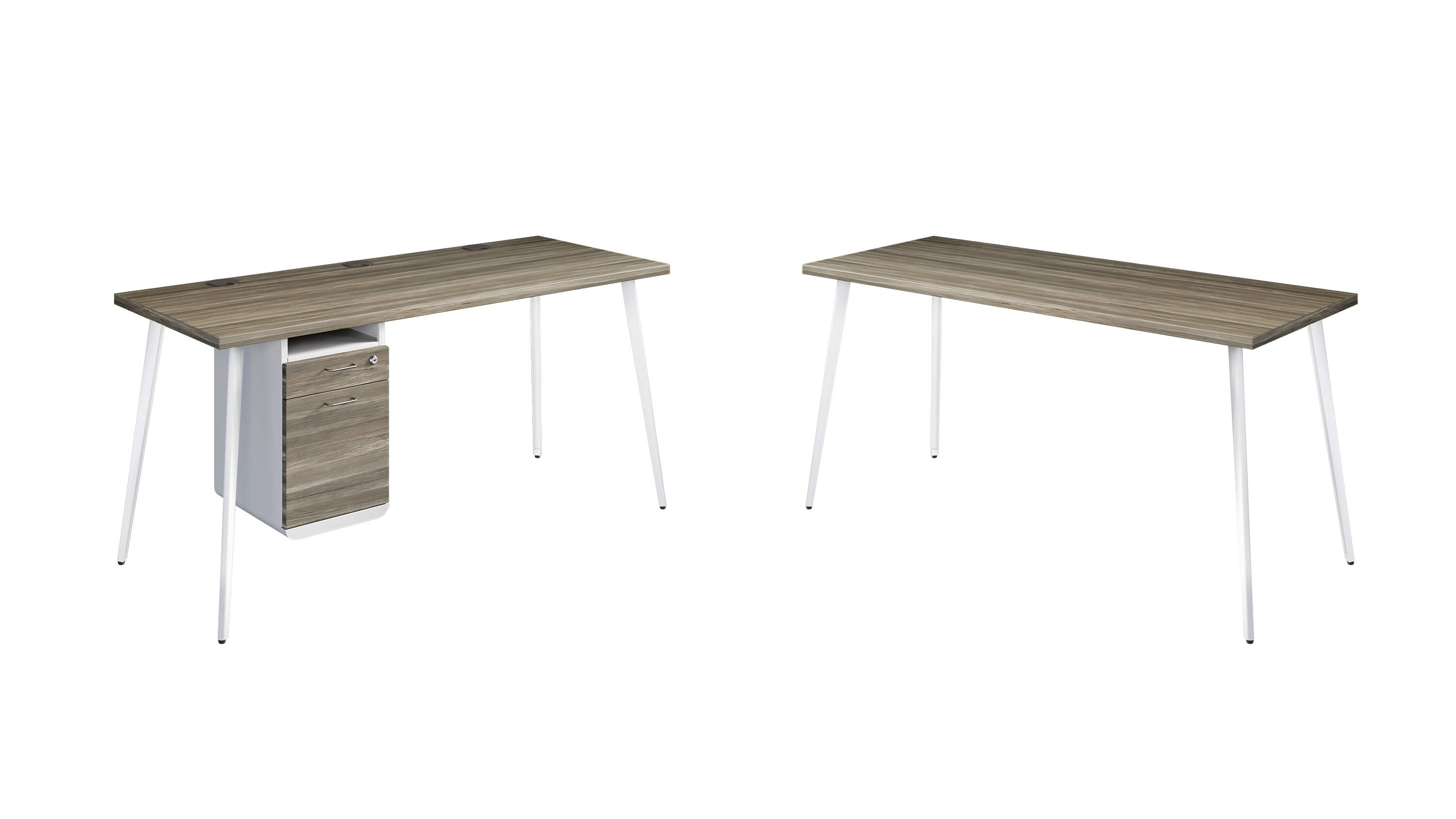 Tango minimalist post leg desk and table 