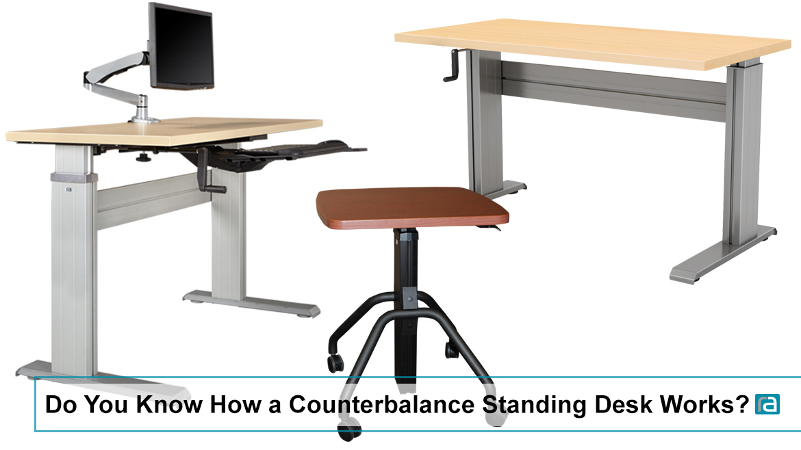 Counterbalance Standing Desk Works, Auto Adjustable Height Desk