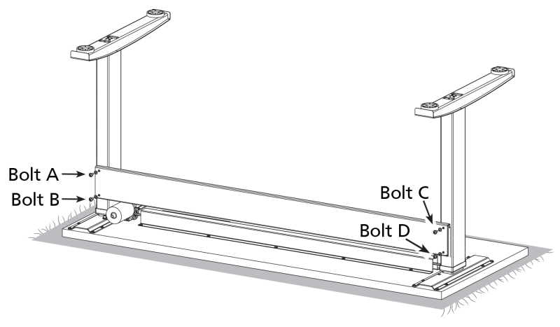 Example 2: Image showing four different bolts being inserted. 