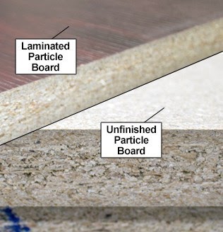 RightAngle Laminated vs. Unfinished Particle Board