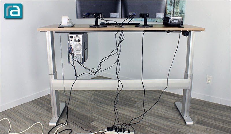Not using a cable management system